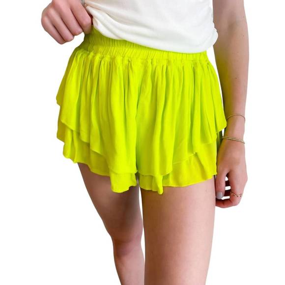 NEW OLIVACEOUS crushin' on you short in citrus - Picture 1 of 3